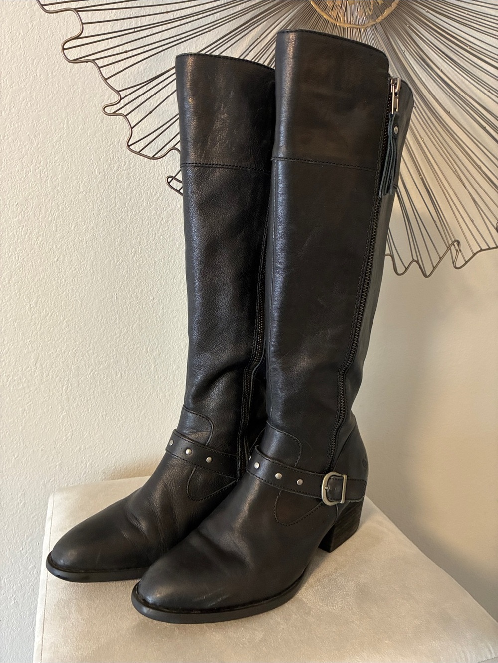 Born Tall Leather Riding Boot Size 10